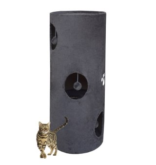 DRAPAK/TUBA/ WIEŻA DLA KOTA 100CM SIWY ANIMEL