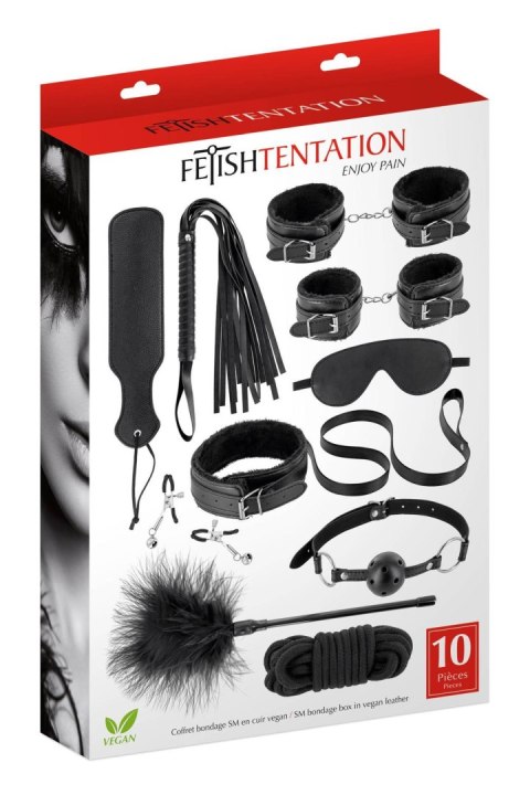 Coffret Bondage SM 10 pieces Fetish Tentation Coffret Bondage SM 10 pieces Fetish Tentation