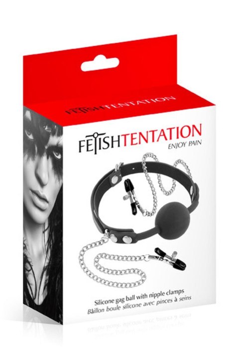 GAG NIPPLE CLIPS BLACK Fetish Tentation GAG NIPPLE CLIPS BLACK Fetish Tentation
