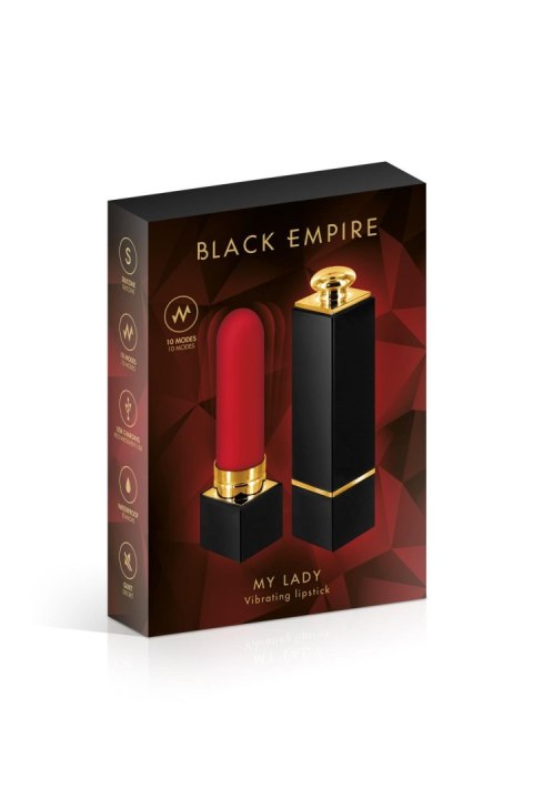 MYLADY BLACK EMPIRE USB LIPSTICK STIMULATOR Black Empire MYLADY BLACK EMPIRE USB LIPSTICK STIMULATOR Black Empire