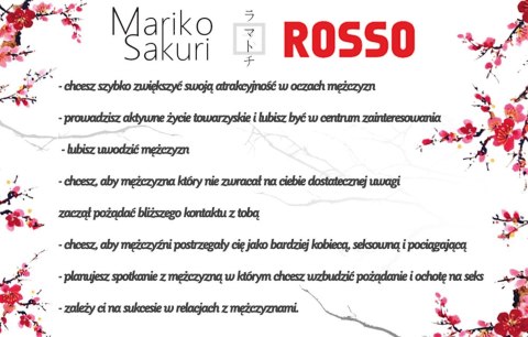 Feromony-Mariko Sakuri ROSSO 50ml for women Aurora Feromony-Mariko Sakuri ROSSO 50ml for women Aurora