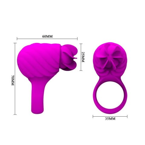 PRETTY LOVE -Frances Rotating teaser cock ring Pretty Love