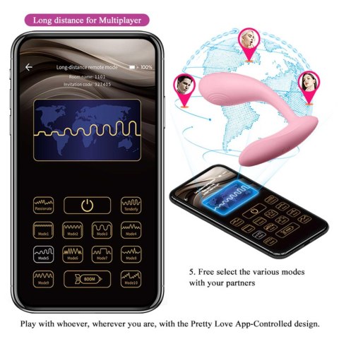 PRETTY LOVE - Baird, 12 vibration functions Mobile APP Long-distance Control Pretty Love PRETTY LOVE - Baird, 12 vibration functions Mobile APP Long-distance Control Pretty Love