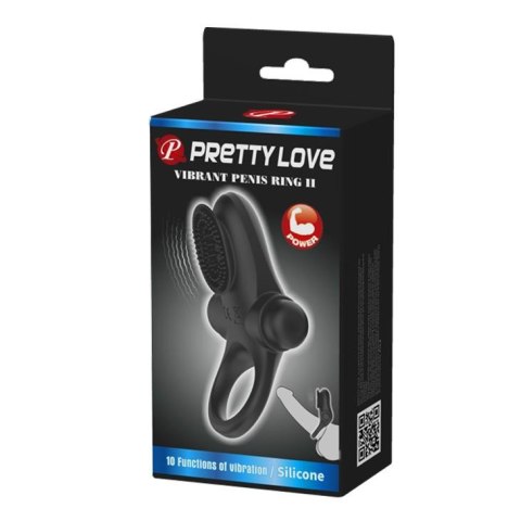 PRETTY LOVE - VIBRANT PENIS RING II Black Pretty Love PRETTY LOVE - VIBRANT PENIS RING II Black Pretty Love