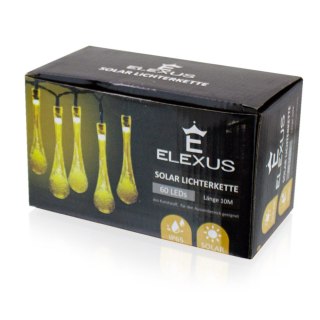 LAMPKI SOLARNE GIRLANDA 60X LED KROPLE WODY BITUXX