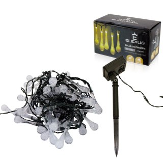 LAMPKI SOLARNE GIRLANDA 60X LED KROPLE WODY BITUXX