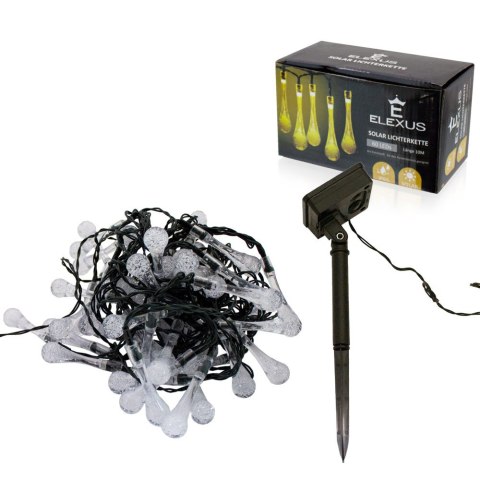 LAMPKI SOLARNE GIRLANDA 60X LED KROPLE WODY BITUXX