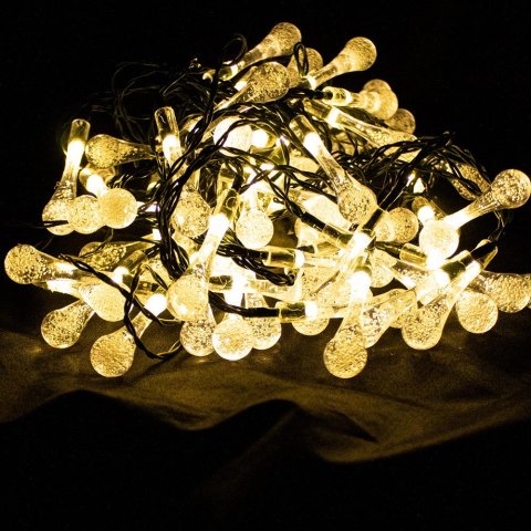 LAMPKI SOLARNE GIRLANDA 60X LED KROPLE WODY BITUXX