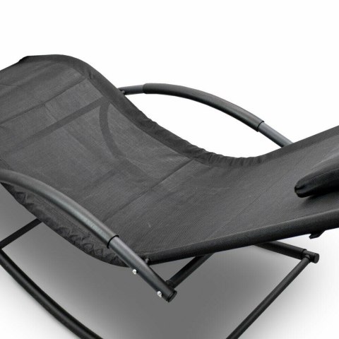 LEŻAK BUJANY OGRODOWY PLAŻOWY CZARNY BITUXX LEŻAK BUJANY OGRODOWY PLAŻOWY CZARNY BITUXX