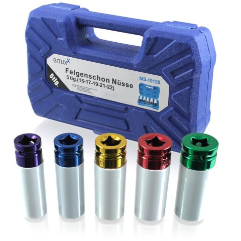 NASADKI UDAROWE 15 17 19 21 22MM BITUXX NASADKI UDAROWE 15 17 19 21 22MM BITUXX