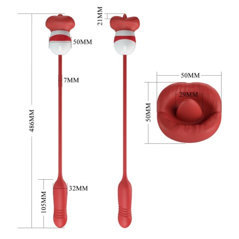 PRETTY LOVE - Ashlynn, 5 vibration functions 5 thrusting settings 5 licking settings Pretty Love PRETTY LOVE - Ashlynn, 5 vibration functions 5 thrusting settings 5 licking settings Pretty Love