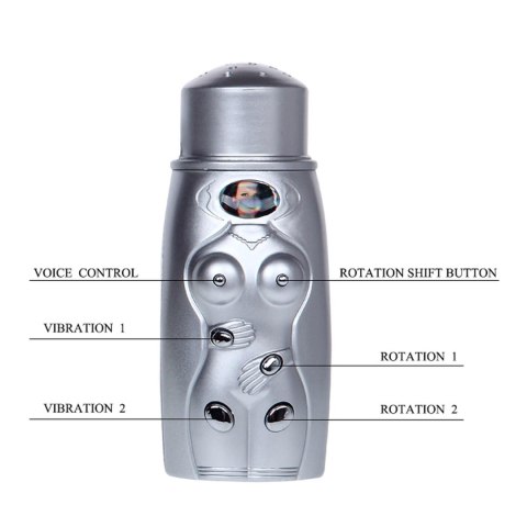 BAILE- VAGINA AND ASS, Vibration Rotation Heating function Sex talk Baile