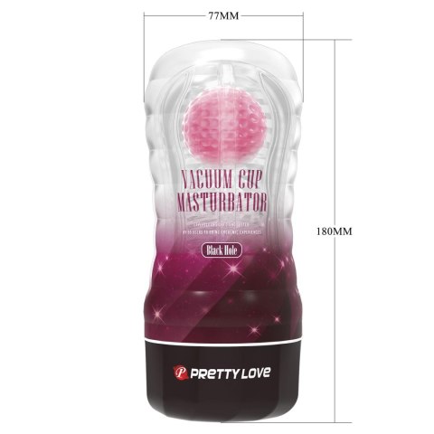 PRETTY LOVE - VACUUM CUP MASTURBATOR Black Hole ABS TPR Pretty Love