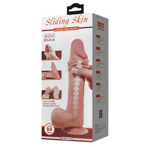 BAILE - Sliding Skin 9,4'' Suction base Bendable TPR Baile BAILE - Sliding Skin 9,4'' Suction base Bendable TPR Baile