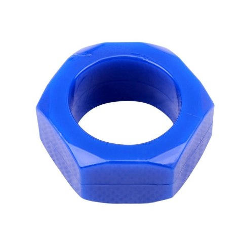 Nust Bolts Cock Ring-Blue Get Lock Nust Bolts Cock Ring-Blue Get Lock