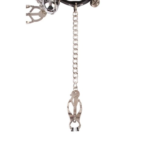 Master Control Collar with Nipple Clamps Sins Master Control Collar with Nipple Clamps Sins