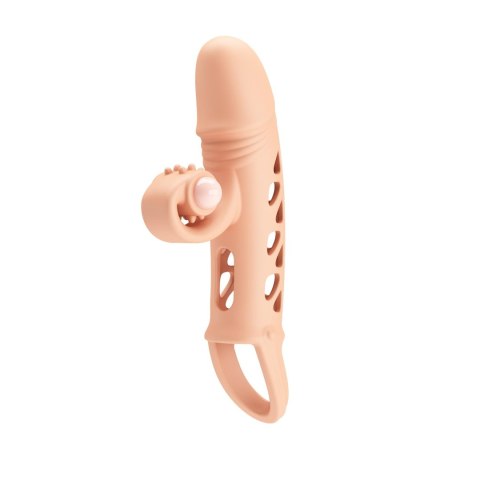 ROMANCE - Penis sleeve, TPE material,vibration, battery LR41*3, Flesh Romance ROMANCE - Penis sleeve, TPE material,vibration, battery LR41*3, Flesh Romance