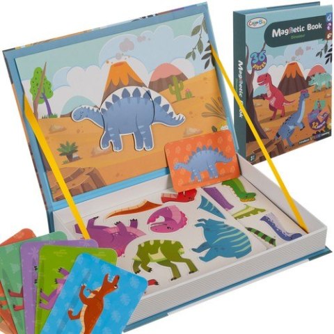 Układanka magnetyczna- dinozaury 24730 Kruzzel