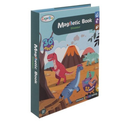 Układanka magnetyczna- dinozaury 24730 Kruzzel