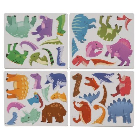Układanka magnetyczna- dinozaury 24730 Kruzzel