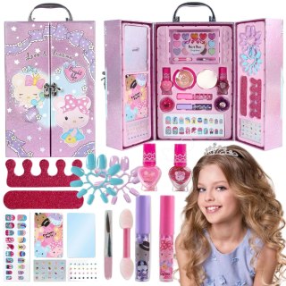 DUŻY KUFEREK WALIZKA KOSMETYKÓW PAZNOKCI MAKIJAŻ MAKEUP ZESTAW PIĘKNOŚCI Import ProNice