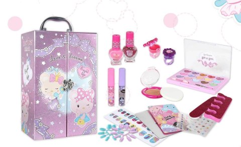 DUŻY KUFEREK WALIZKA KOSMETYKÓW PAZNOKCI MAKIJAŻ MAKEUP ZESTAW PIĘKNOŚCI Import ProNice