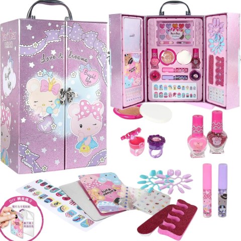 DUŻY KUFEREK WALIZKA KOSMETYKÓW PAZNOKCI MAKIJAŻ MAKEUP ZESTAW PIĘKNOŚCI Import ProNice