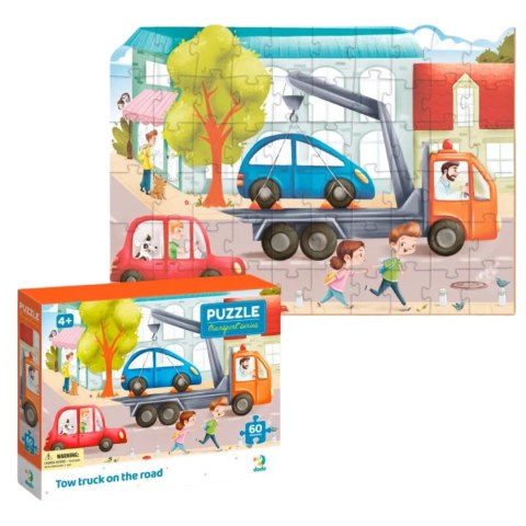 PUZZLE "LAWETA NA DRODZE" KOLOROWA UKŁADAKA 60 ELEMENTÓW DLA NAJMŁODSZYCH DODO PUZZLE "LAWETA NA DRODZE" KOLOROWA UKŁADAKA 60 ELEMENTÓW DLA NAJMŁODSZYCH DODO