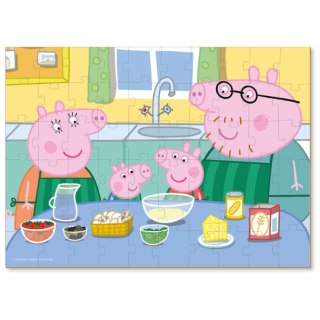 PUZZLE ŚWINKA PEPPA W KUCHNI 60 ELEMENTÓW DO UŁOŻENIA DLA NAJMŁODSZYCH DODO