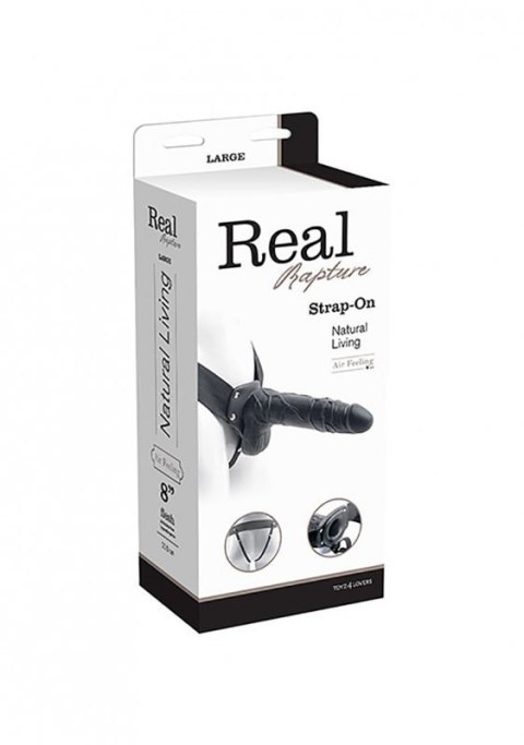Proteza-FALLO STRAP ON CAVO REAL RAPTURE 8 BLACK WITH BALLS Boss of toys Proteza-FALLO STRAP ON CAVO REAL RAPTURE 8 BLACK WITH BALLS Boss of toys