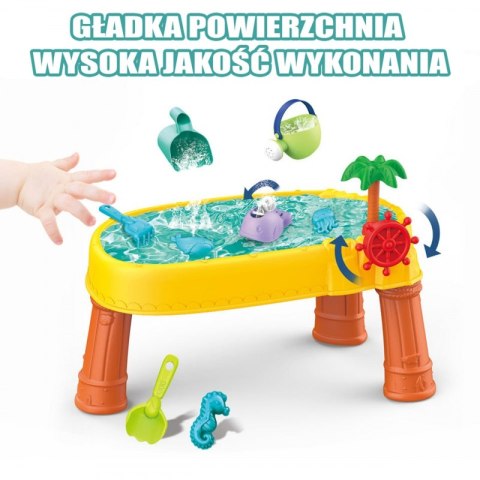 WOOPIE Stolik Wodny 2w1 Piaskownica Statek Piracki 8 akc. Woopie WOOPIE Stolik Wodny 2w1 Piaskownica Statek Piracki 8 akc. Woopie
