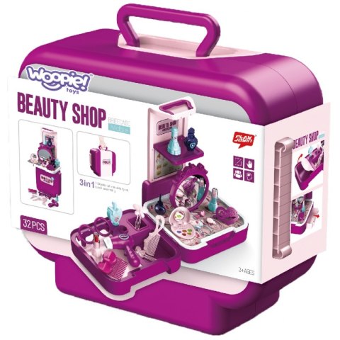 WOOPIE Toaletka Kosmetyczka Salon Urody Przenośny Walizka 2w1 Woopie WOOPIE Toaletka Kosmetyczka Salon Urody Przenośny Walizka 2w1 Woopie