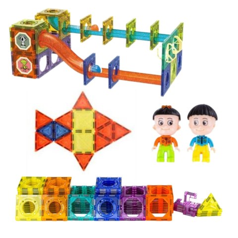 ZESTAW KLOCKI MAGNETYCZNE KONSTRUKCYJNE TOR UKŁADANKA ZAMEK FIGURKI 228 EL Import ProNice ZESTAW KLOCKI MAGNETYCZNE KONSTRUKCYJNE TOR UKŁADANKA ZAMEK FIGURKI 228 EL Import ProNice