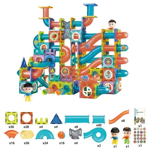 ZESTAW KLOCKI MAGNETYCZNE KONSTRUKCYJNE UKŁADANKA TOR ZAMEK FIGURKI 268 EL Import ProNice ZESTAW KLOCKI MAGNETYCZNE KONSTRUKCYJNE UKŁADANKA TOR ZAMEK FIGURKI 268 EL Import ProNice