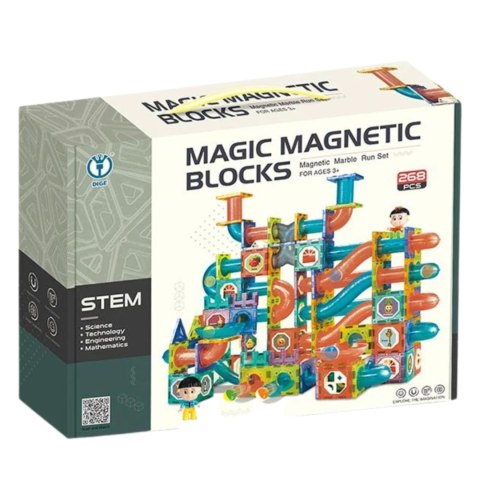 ZESTAW KLOCKI MAGNETYCZNE KONSTRUKCYJNE UKŁADANKA TOR ZAMEK FIGURKI 268 EL Import ProNice ZESTAW KLOCKI MAGNETYCZNE KONSTRUKCYJNE UKŁADANKA TOR ZAMEK FIGURKI 268 EL Import ProNice