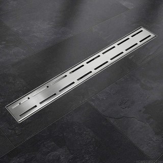 ODPŁYW LINIOWY LINE Z SYFONEM 80CM STAL NIERDZEWNA BITUXX