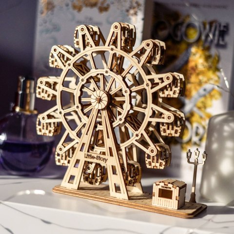 Little Story Drewniane Puzzle Model 3D - Diabelski Młyn Little Story Little Story Drewniane Puzzle Model 3D - Diabelski Młyn Little Story