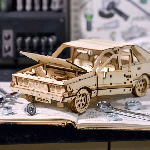 Little Story Drewniane Puzzle Model 3D - FSO Polonez 1500 Little Story
