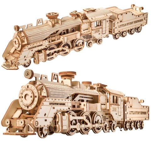 Little Story Drewniane Puzzle Model 3D - Lokomotywa 5905982170138 Little Story