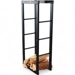 Stojak na Drewno Kominkowe Stalowy Kompaktowy Nowoczesny Design 100 cm Bituxx