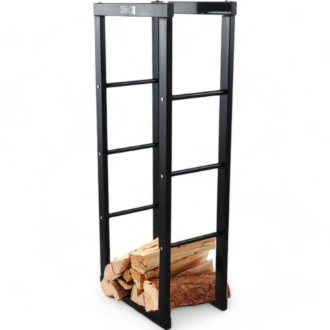 Stojak na Drewno Kominkowe Stalowy Kompaktowy Nowoczesny Design 100 cm Bituxx Stojak na Drewno Kominkowe Stalowy Kompaktowy Nowoczesny Design 100 cm Bituxx