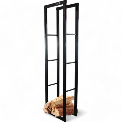 Stojak na Drewno Kominkowe Stalowy Nowoczesny Design 150 cm Duża Pojemność Bituxx Stojak na Drewno Kominkowe Stalowy Nowoczesny Design 150 cm Duża Pojemność Bituxx