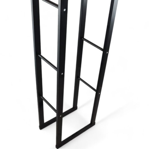 Stojak na Drewno Kominkowe Stalowy Nowoczesny Design 150 cm Duża Pojemność Bituxx Stojak na Drewno Kominkowe Stalowy Nowoczesny Design 150 cm Duża Pojemność Bituxx