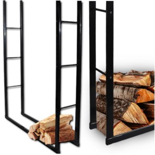 Stojak na Drewno Kominkowe Bituxx Stalowy Nowoczesny Design 150cm Bituxx