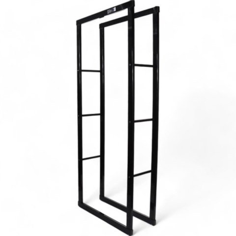 Stojak na Drewno Kominkowe Stalowy Smukły Design 150cm Stojak na Drewno Kominkowe Stalowy Smukły Design 150cm