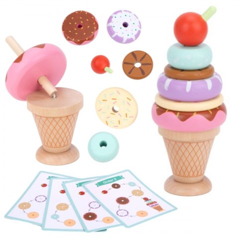 WOOPIE GREEN Drewniane Lody Układanka Montessori Cukiernia 12 el. Woopie WOOPIE GREEN Drewniane Lody Układanka Montessori Cukiernia 12 el. Woopie