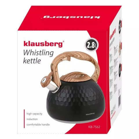 CZAJNIK Z GWIZDKIEM 2,8L KLAUSBERG KB-7562 KLAUSBERG CZAJNIK Z GWIZDKIEM 2,8L KLAUSBERG KB-7562 KLAUSBERG