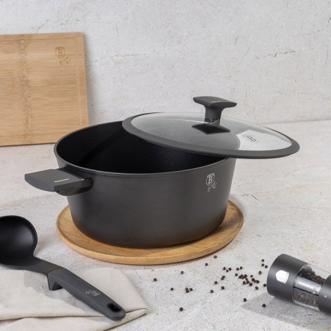 GARNEK TYTANOWY Z POKRYWĄ 30cm BERLINGER HAUS BH-8133 ANTRACIT BERLINGER HAUS