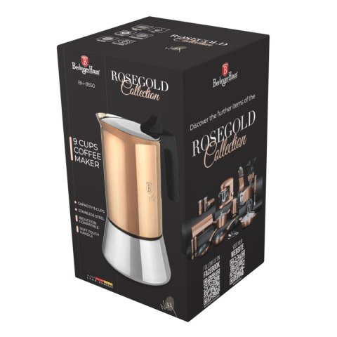 KAWIARKA ZAPARZACZ DO KAWY 450ml BERLINGER HAUS BH-8550 ROSE GOLD BERLINGER HAUS