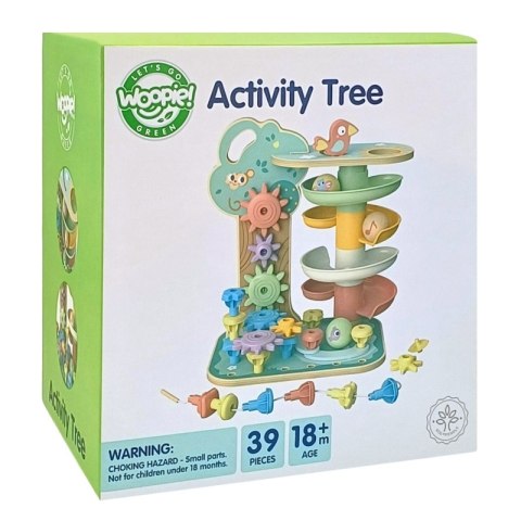 WOOPIE GREEN Drzewko Aktywności Kulodrom Montessori 4w1 Woopie Let's Go Green